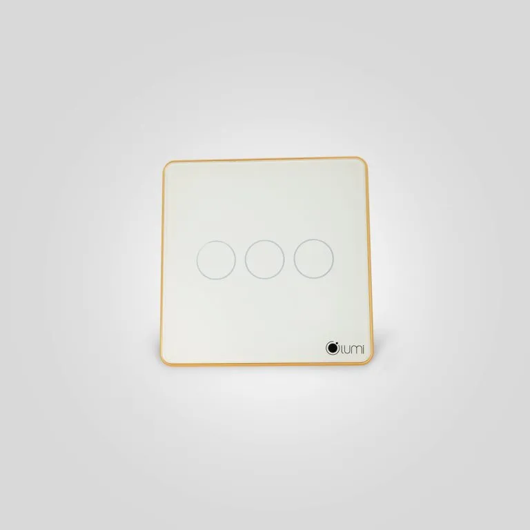 Công tắc Lumi Vuông – Kính Phẳng – Màu Trắng – 1 Nút - AKIA Smart Home