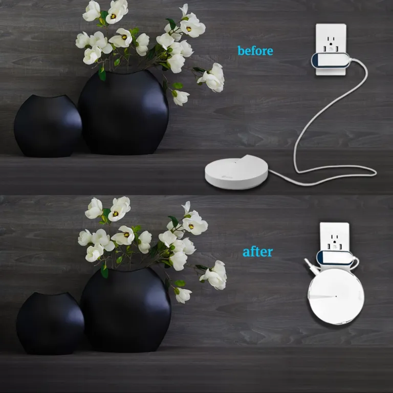 STANSTAR Wall Mount Giá Đỡ Gắn Tường Thu Gọn Dây Cho TP-Link Deco M5 – 1-Pack | AKIA