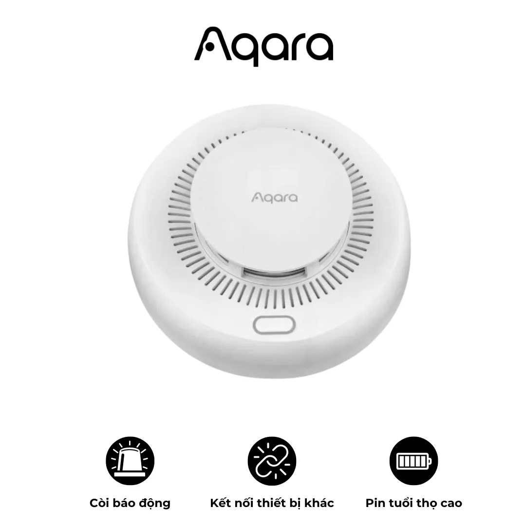 Cảm biến khói Aqara JY – GZ – 03AQ – Phát hiện khói nhạy bén – Còi báo động lớn