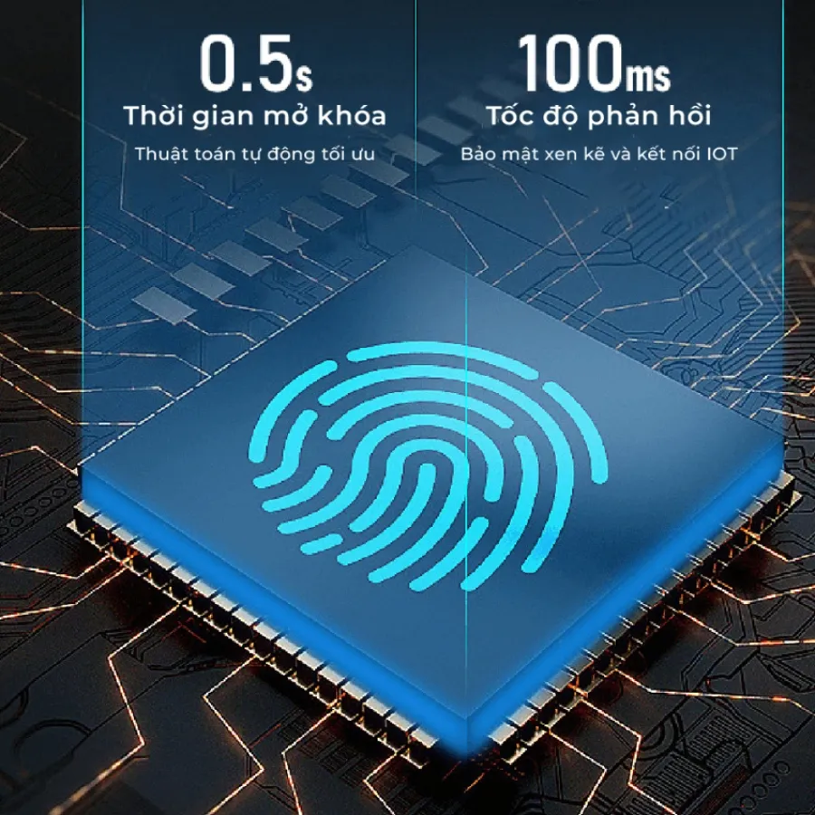 Khóa Vân Tay Cửa Kính Akia G08