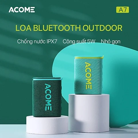Loa Acome A7 Bluetooh 5.0 Blue
