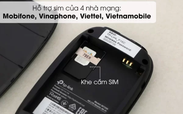 Bộ Phát Wifi Di Động 4G Lte Tp-Link M7200 2.4Ghz 150Mbps