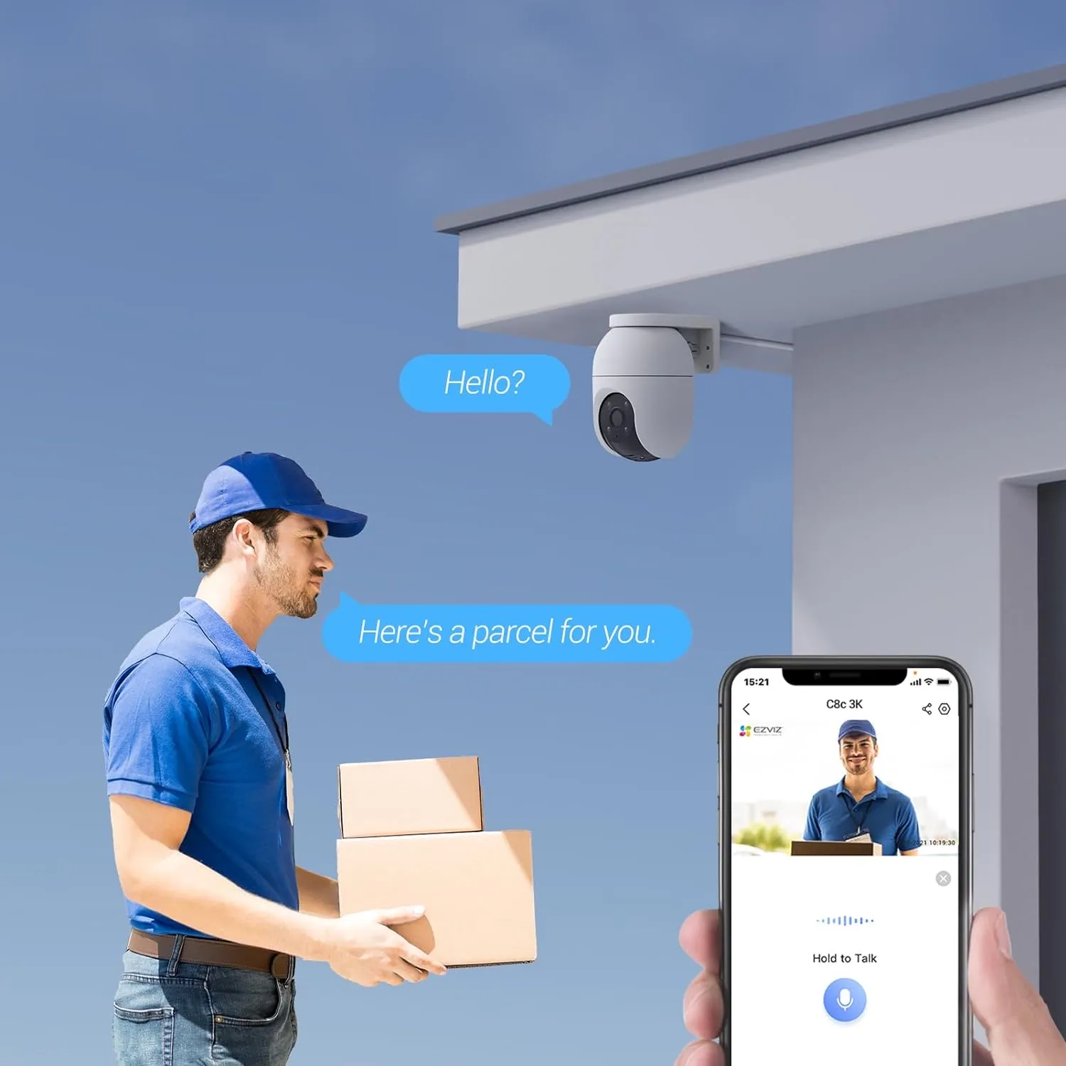 Camera Ezviz wifi thông minh C8C có màu ban đêm - AKIA Smart Home
