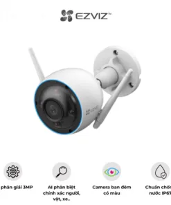 Camera ngoài trời Ezviz H3 bản 3MP quay phim 2K