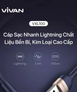 Cáp Sạc Type A Sang Lightning Vivan Vxl100