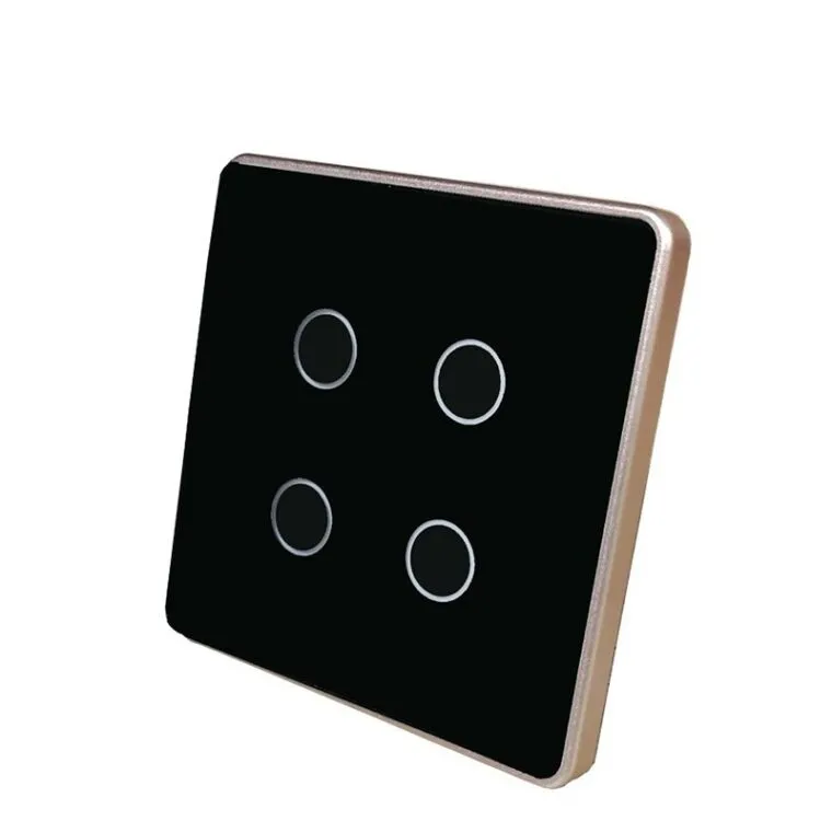 Công Tắc Tuya Zigbee 3.0 – 4 Nút – Đen - AKIA Smart Home