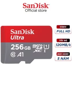 Thẻ nhớ MicroSDXC SanDisk Ultra 256GB 120MB/s không Adapter