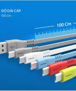 Cáp sạc Micro Vivan nhiều màu CMS100S | AKIA