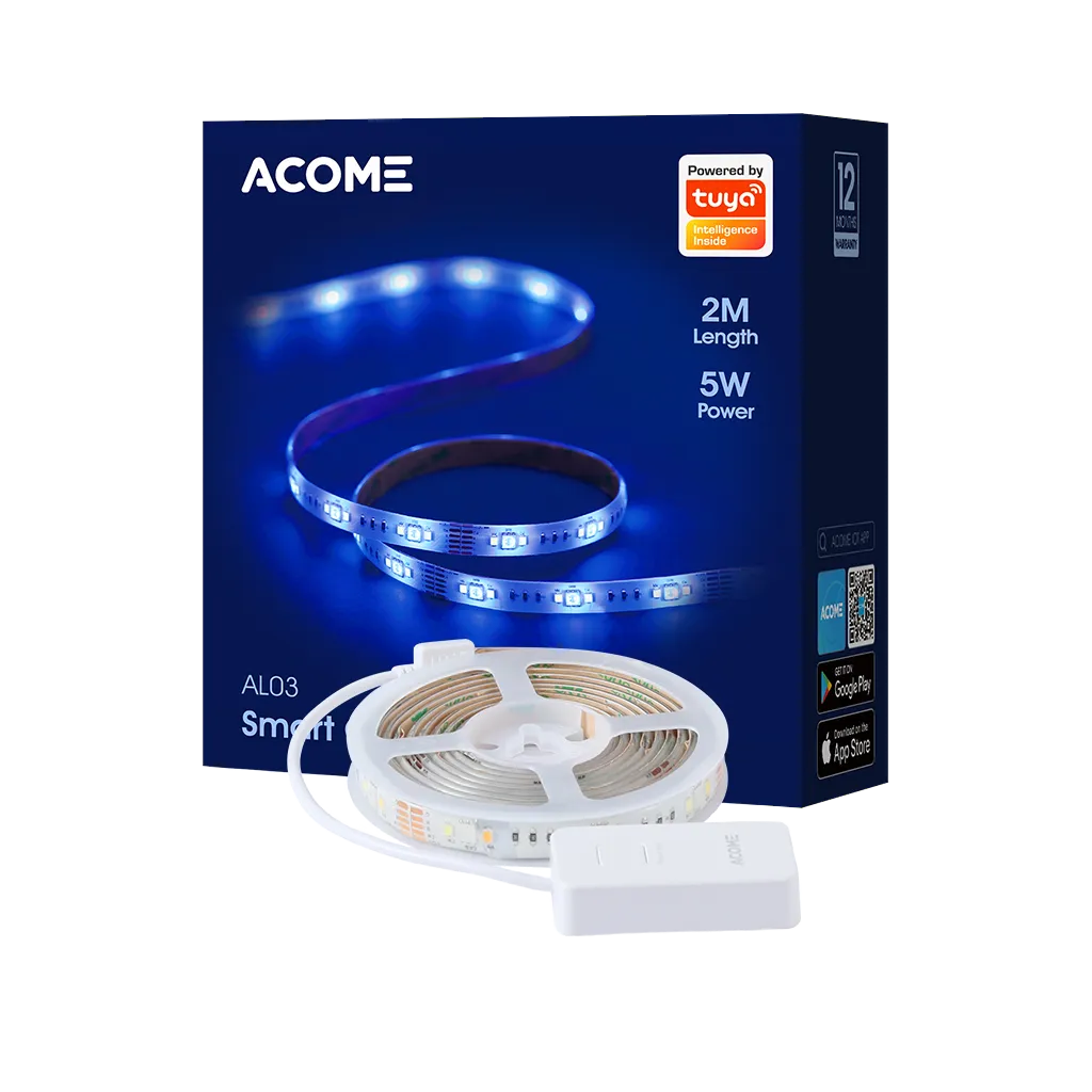 Đèn LED Dây Hiệu Ứng Thông Minh RGB ACOME AL03 16 Triệu Màu Công Suất 5W - AKIA Smart Home