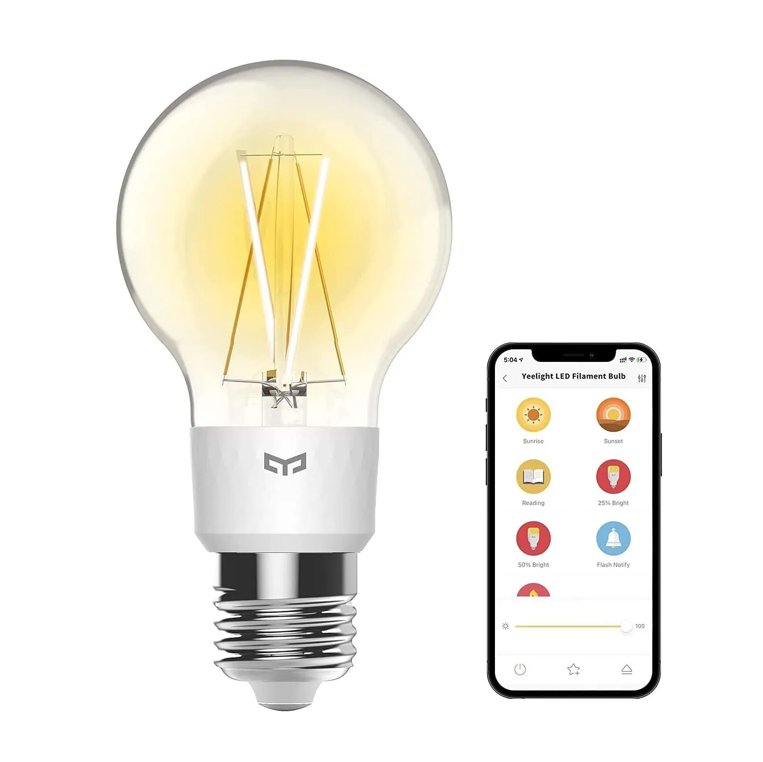 Đèn Yeelight Filament – Bóng Tròn 2700K - AKIA Smart Home