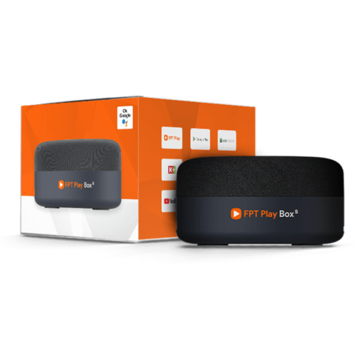 FPT Play Box S - Android TV Box kiêm Loa Thông Minh hỗ trợ giọng nói tiếng việt