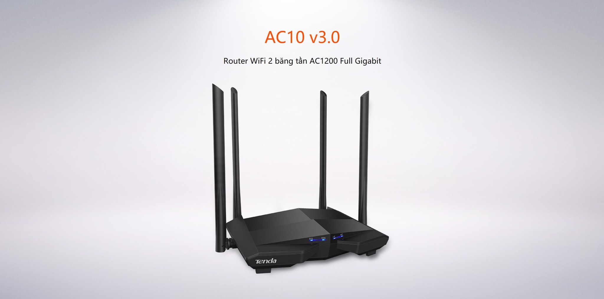Router Wifi Tenda Ac10 Gigabit Băng Tần Kép