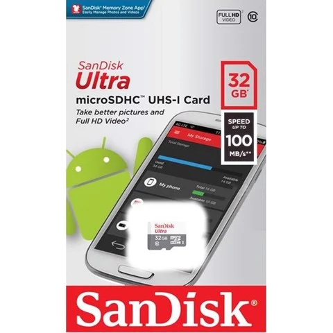 Thẻ Nhớ Microsdxc Sandisk Ultra 32Gb 100Mb/S Không Adapter