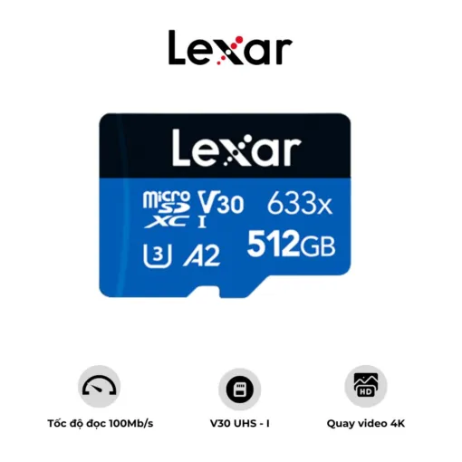 Thẻ nhớ Lexar 633x Micro SDXC Class 10 UHS-I