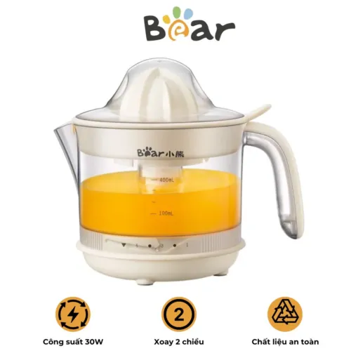 Máy vắt cam tự động Bear CZJ – A04B1 – Thiết kế cao cấp – Dung tích 400ml