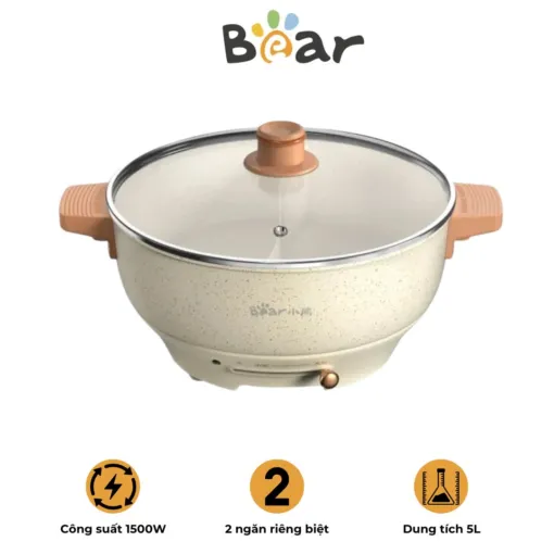Nồi lẩu uyên ương Bear DHG-C50K1