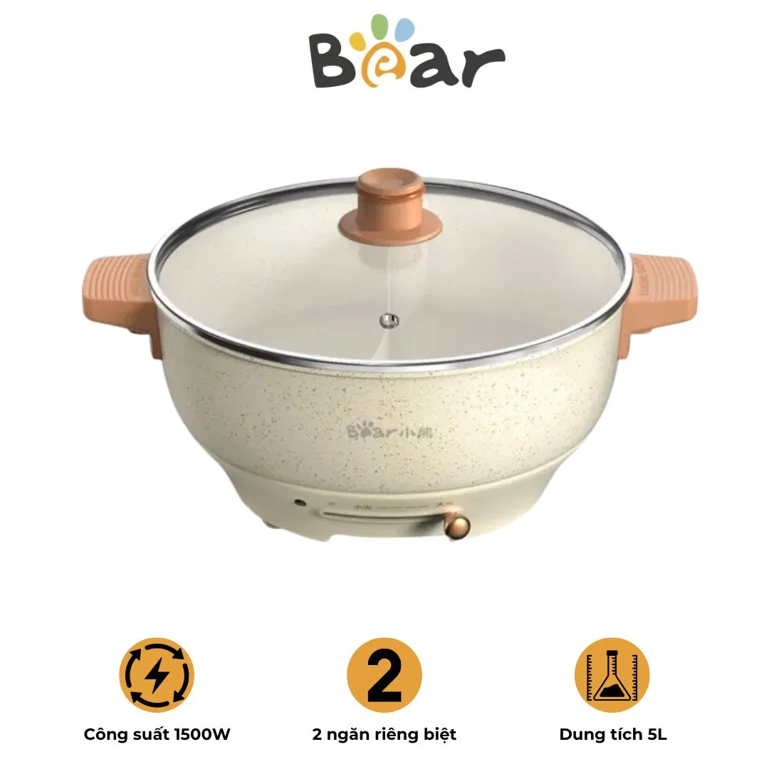 Nồi lẩu uyên ương Bear DHG-C50K1