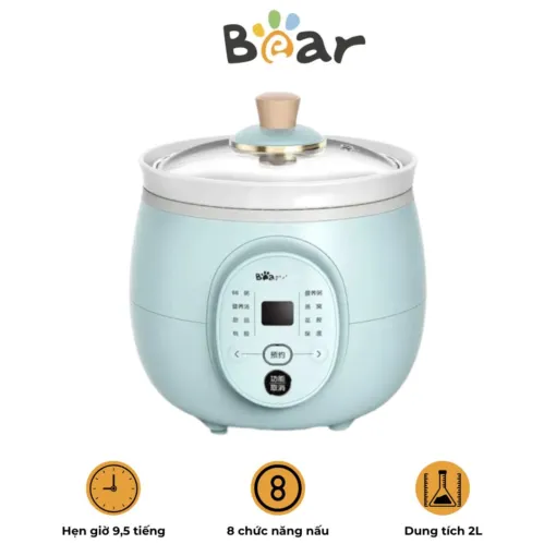 Nồi nấu chậm Bear DDG-D20P1 (2L)