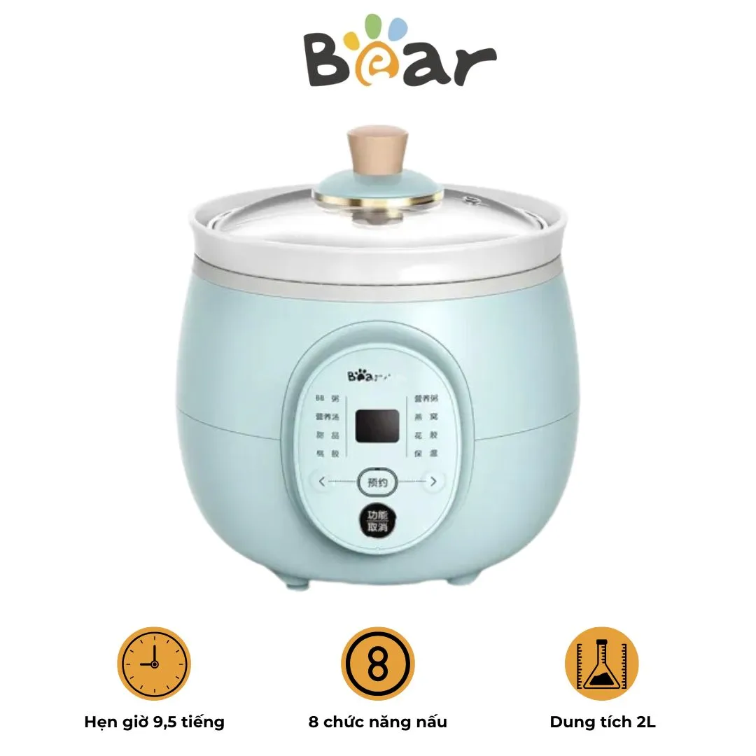 Nồi nấu chậm Bear DDG-D20P1 (2L)