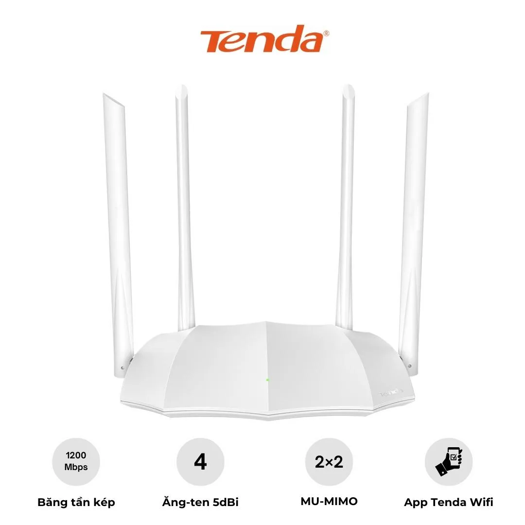 Router wifi Tenda AC5 V3, Chuẩn AC1200