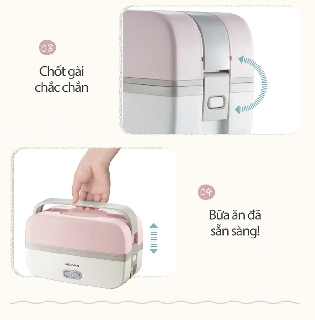 Hộp Cơm Điện Bear Dfh-B10J2 Hộp Cơm Điện Bear Dfh-B10J2
