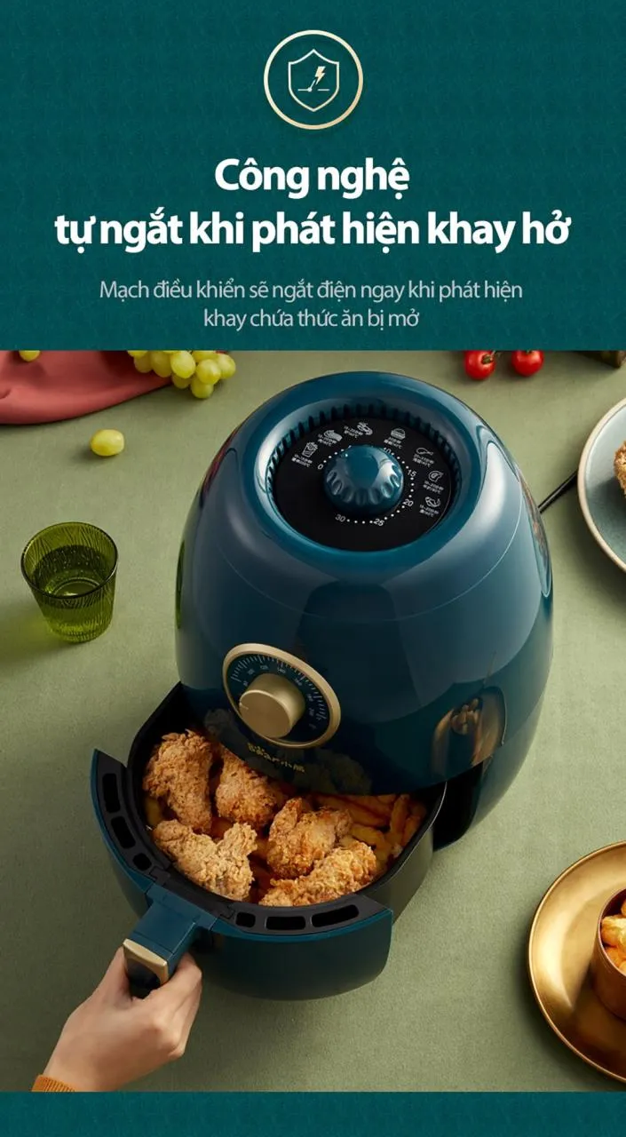Nồi Chiên Không Dầu Bear Qzg-A14D1 Nồi Chiên Không Dầu Bear Qzg-A14D1
