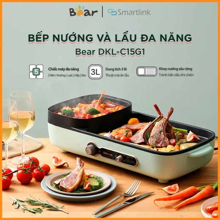 Bếp nướng và lẩu đa năng Bear DKL-C15G1 | AKIA