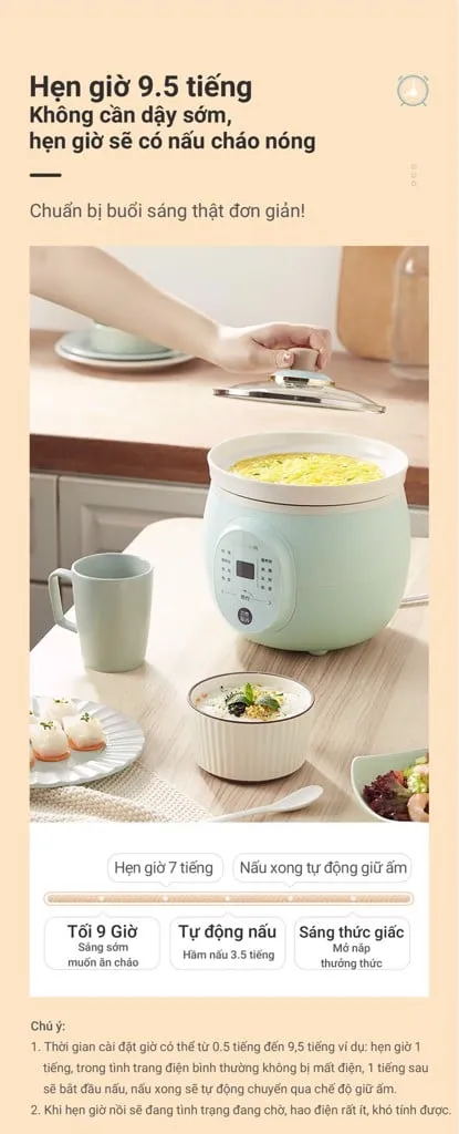 Nồi Nấu Chậm Bear Ddg-D20P1 Nồi Nấu Chậm Bear Ddg-D20P1