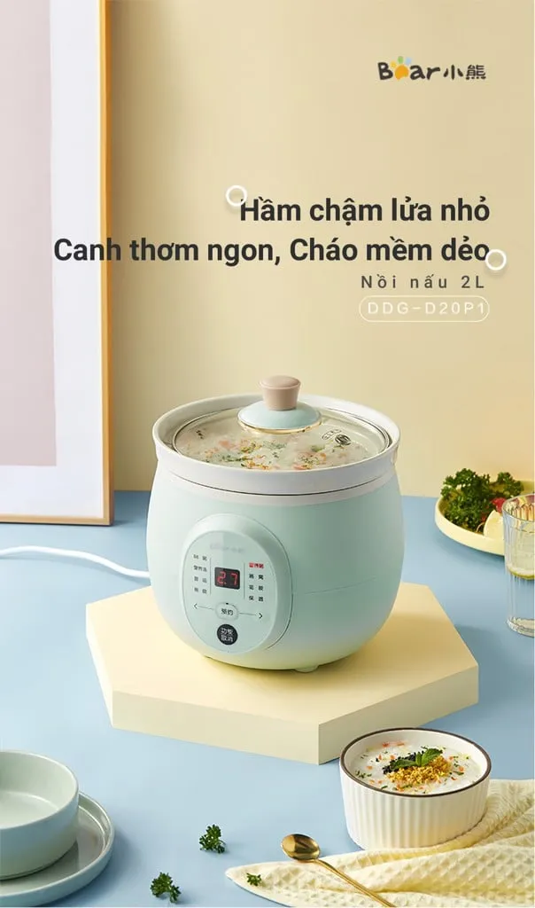 Nồi Nấu Chậm Bear Ddg-D20P1 Nồi Nấu Chậm Bear Ddg-D20P1