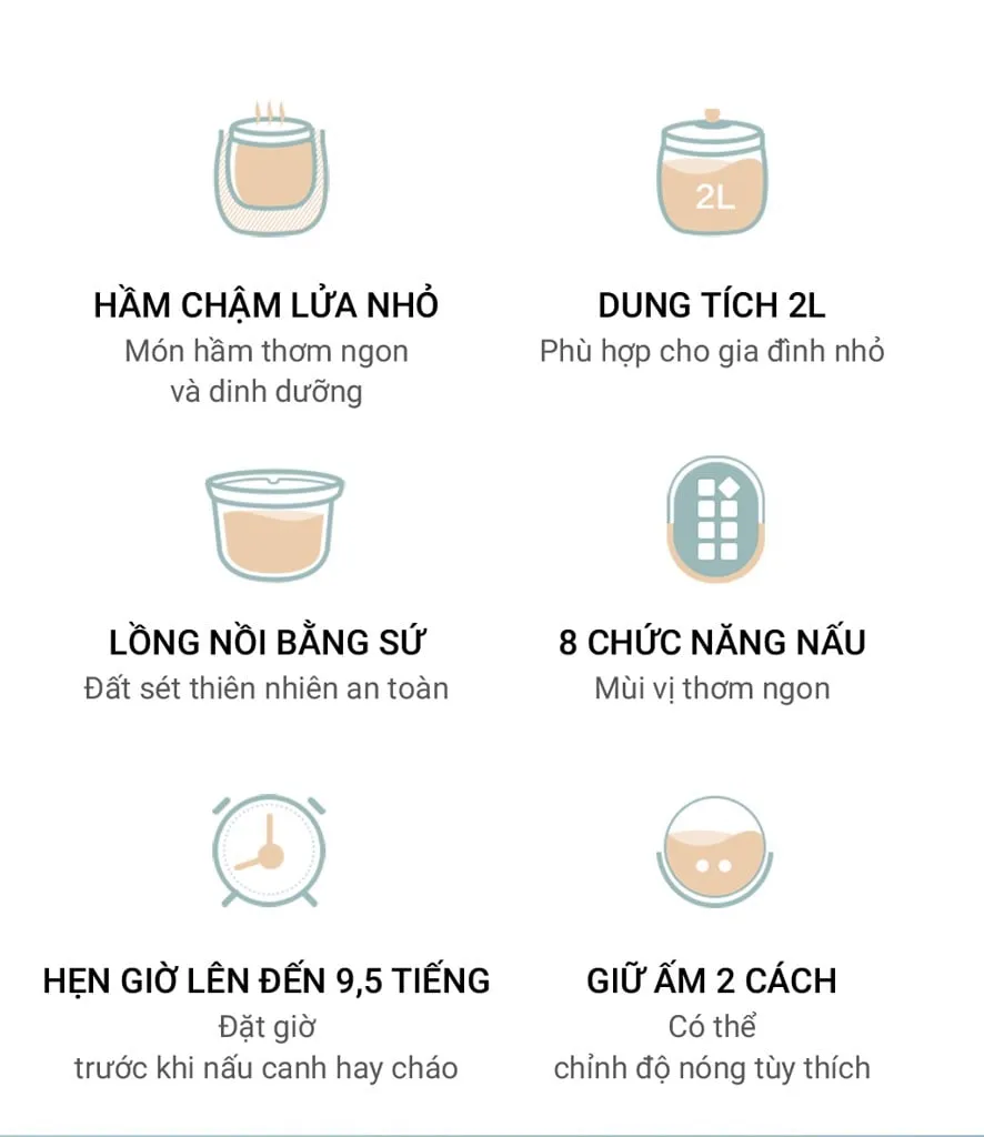 Nồi Nấu Chậm Bear Ddg-D20P1 Nồi Nấu Chậm Bear Ddg-D20P1