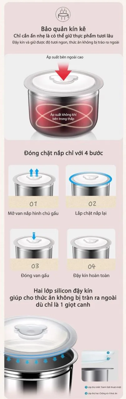 Hộp Cơm Điện Bear Hộp Cơm Điện Bear