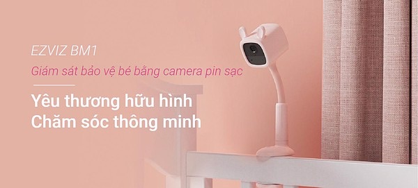 Camera Ezviz Bm1 Chuyên Dụng Giám Sát Bé - Màu Hồng - Akia Smart Home