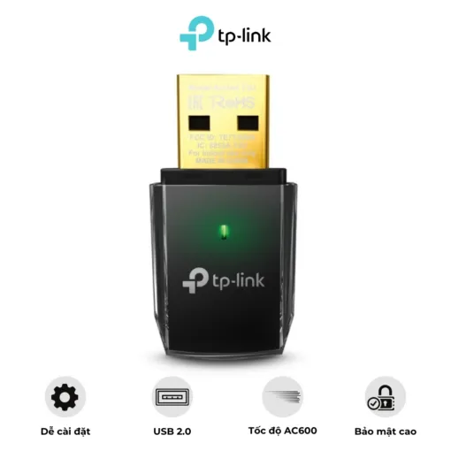 USB Wifi Băng Tần Kép AC600 TP-Link Archer T2U - AKIA Smart Home