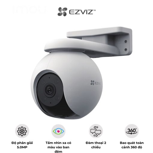 Camera EZVIZ Wifi Ngoài Trời H8 Pro - 5MP