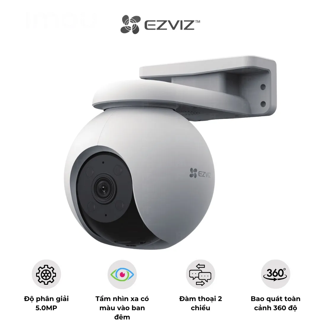 Camera EZVIZ Wifi Ngoài Trời H8 Pro - 5MP