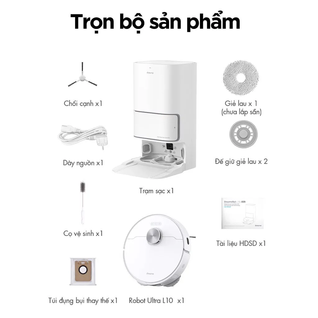 Robot Hút Bụi Lau Nhà Dreame L10 Ultra - Akia Smart Home Robot Hút Bụi Lau Nhà Dreame L10 Ultra - Akia Smart Home