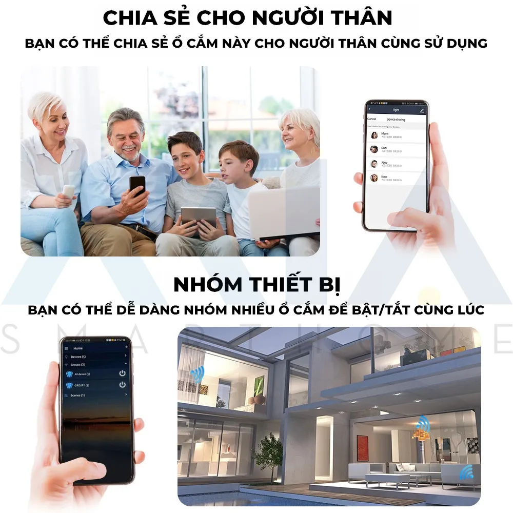 Ổ Cắm Wifi Thông Minh Akia 3500W 16A - Tuya Smart Plug Đo Điện Tiêu Thụ, Kết Nối App Smart Life Ổ Cắm Wifi Thông Minh Akia 3500W 16A - Tuya Smart Plug Đo Điện Tiêu Thụ, Kết Nối App Smart Life
