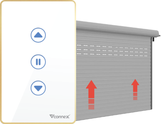 Công Tắc Cửa Cuốn Vconnex Thông Minh, Điều Khiển Qua App - Akia Smart Home