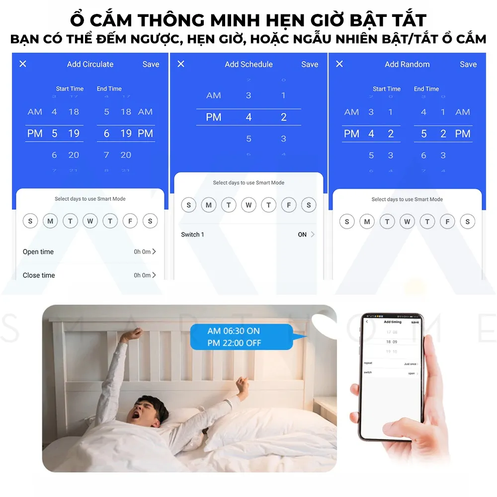 Ổ Cắm Wifi Thông Minh Akia 3500W 16A - Tuya Smart Plug Đo Điện Tiêu Thụ, Kết Nối App Smart Life Ổ Cắm Wifi Thông Minh Akia 3500W 16A - Tuya Smart Plug Đo Điện Tiêu Thụ, Kết Nối App Smart Life