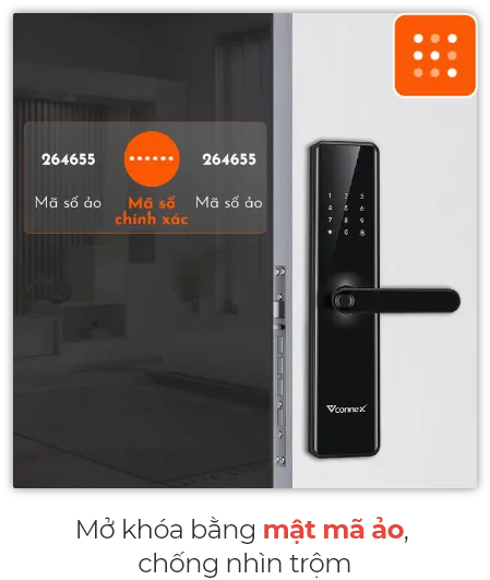 Khoá Vân Tay Thông Minh Vconnex - Cho Cửa Gỗ - Akia Smart Home Khoá Vân Tay Thông Minh Vconnex - Cho Cửa Gỗ - Akia Smart Home