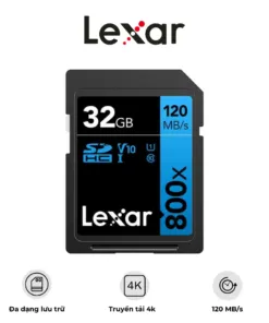 Thẻ nhớ Lexar SDHC High-Performance 800x UHS-I (BLUE Series)
