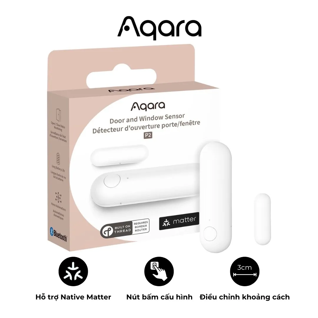 Cảm biến cửa Aqara Door and Window Sensor P2 - AKIA Smart Home