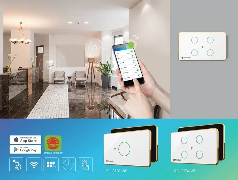 Review 13 Loại Công Tắc Điện Thông Minh Bán Chạy Nhất 2023 45 Các Loại Công Tắc Thông Minh Rạng Đông Có Thể Dễ Dàng Điểu Khiển Trên Điện Thoại Di Động