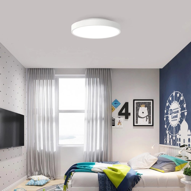 Đèn cảm biến thông minh ốp trần là nguồn chiếu sáng chính cho phòng ngủ
