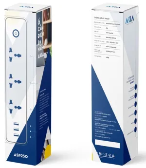 Ổ Cắm Wifi Thông Minh Akia 3500W 16A - Tuya Smart Plug Đo Điện Tiêu Thụ, Kết Nối App Smart Life 14 Ổ Cắm Dài Thông Minh Akia Asp250