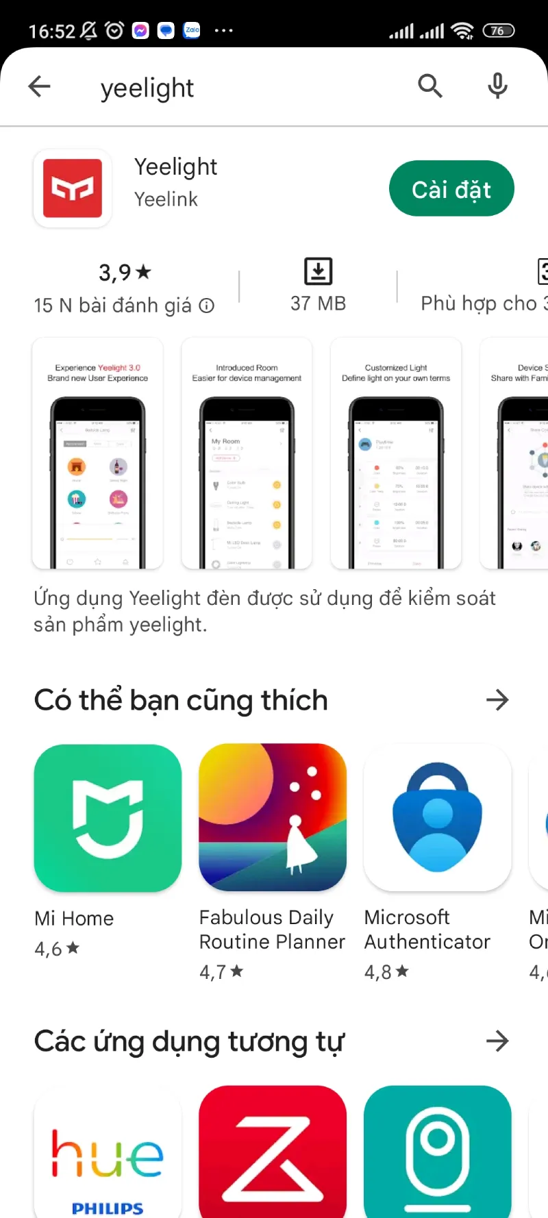 Đèn Bàn Đa Năng Yeelight 4-In-1 Rechargeable Desk Lamp 15 Tải Ứng Dụng Yeelight Trên Ch Play Hoặc Appstore