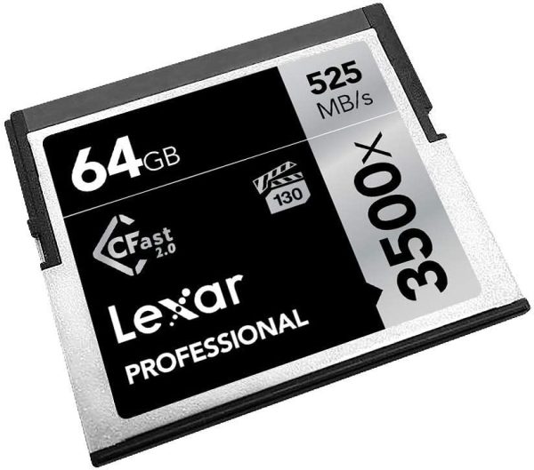 Thẻ Nhớ Lexar 3500X Cfast 2.0 Card 525Mbps, 64Gb | Lc64Gcrbap3500 - Akia Smart Home