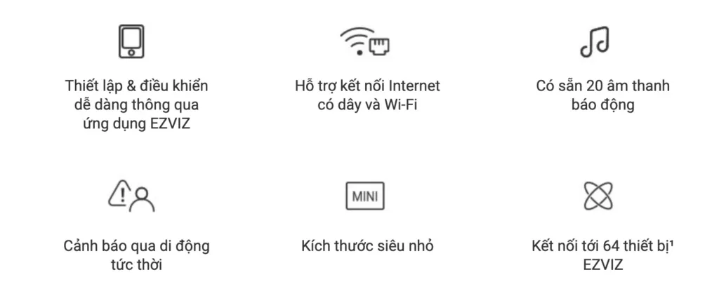 Bộ Điều Khiển Trung Tâm Ezviz A3 Home Gateway 7 Bộ Điều Khiển Trung Tâm Ezviz A3 Home Gateway - Akia Smart Home