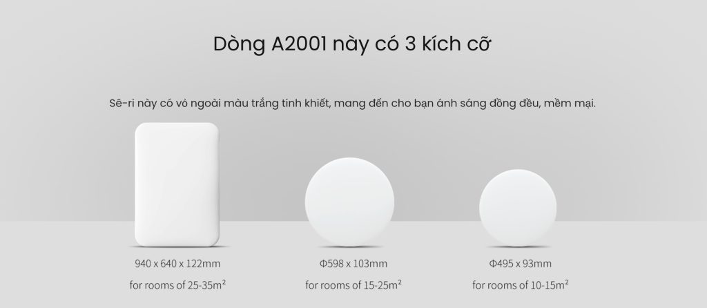 Đèn Ốp Trần Yeelight Led Ceiling Light A2001 Series - Akia Smart Home