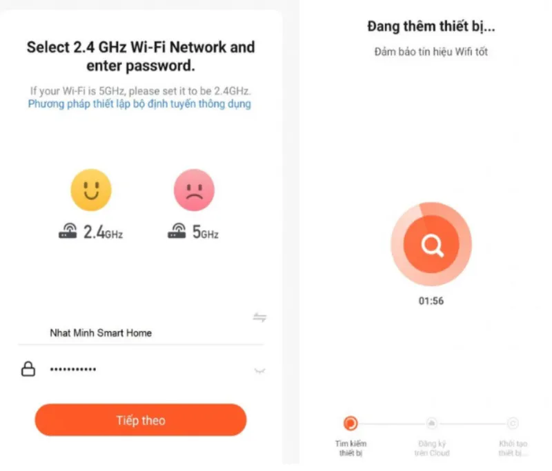 Ổ Cắm Wifi Thông Minh Akia 3500W 16A - Tuya Smart Plug Đo Điện Tiêu Thụ, Kết Nối App Smart Life 26 Nhập Mật Khẩu Wifi Cho Ổ Cắm Điện Từ Xa Và Ấn Chọn “Ok”